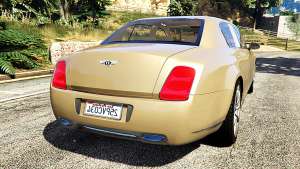 Bentley Continental Flying Spur 2010 for GTA 5 back view