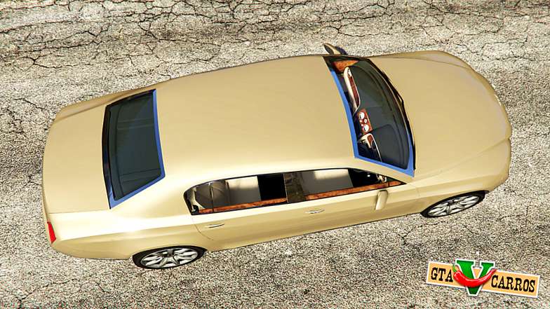 Bentley Continental Flying Spur 2010 for GTA 5 top view