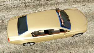 Bentley Continental Flying Spur 2010 for GTA 5 top view