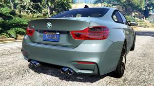 BMW M4 GTS for GTA 5 back view