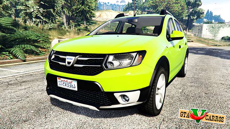 Dacia Sandero Stepway 2014 for GTA 5 front view