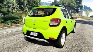 Dacia Sandero Stepway 2014 for GTA 5 back view