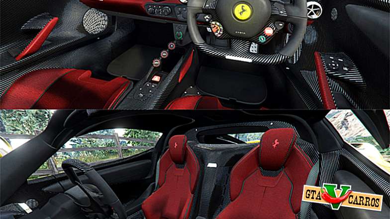 Ferrari LaFerrari for GTA 5 interior view