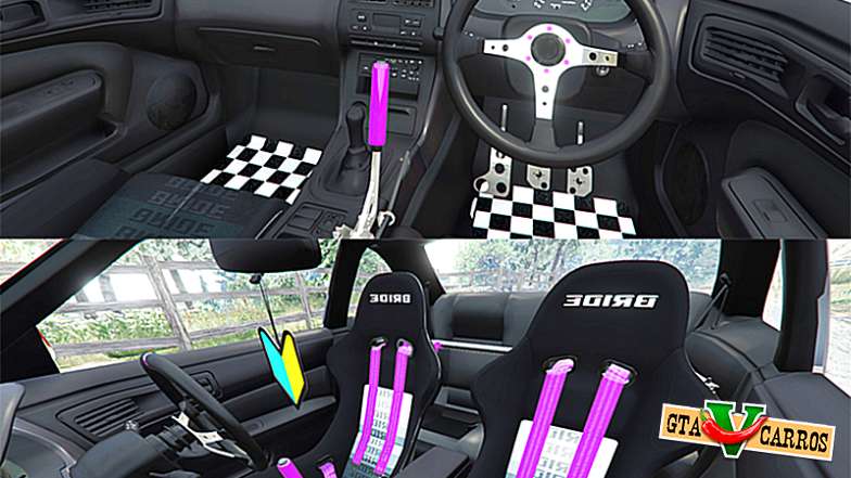 Nissan Silvia S14 Zenki Stance for GTA 5 interior view
