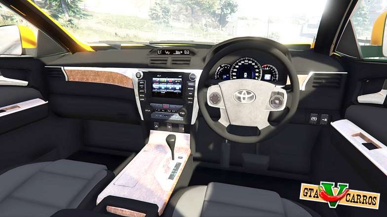 Toyota Camry V50 for GTA 5 steering wheel view