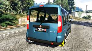 Fiat Doblo for GTA 5 back view