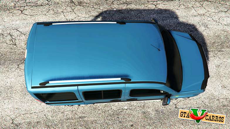Fiat Doblo for GTA 5 top view