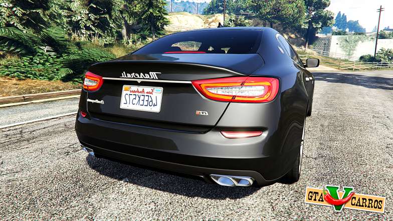 Maserati Quattroporte 2013 for GTA 5 back view