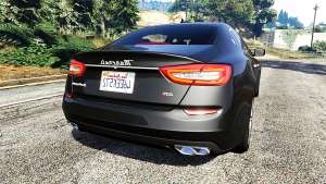 Maserati Quattroporte 2013 for GTA 5 back view