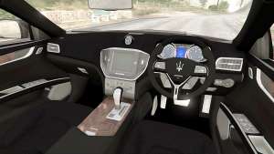 Maserati Quattroporte 2013 for GTA 5 steering wheel view