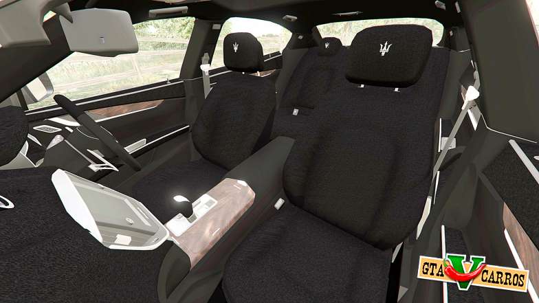 Maserati Quattroporte 2013 for GTA 5 interior view