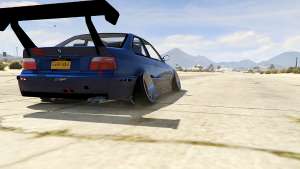 BMW M3 E36 DRIFTMISSILE for GTA 5 back view