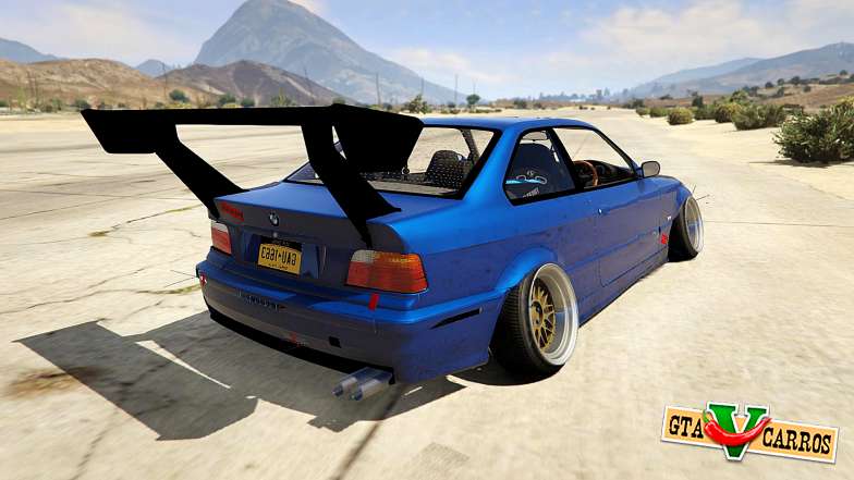 BMW M3 E36 DRIFTMISSILE for GTA 5 back view