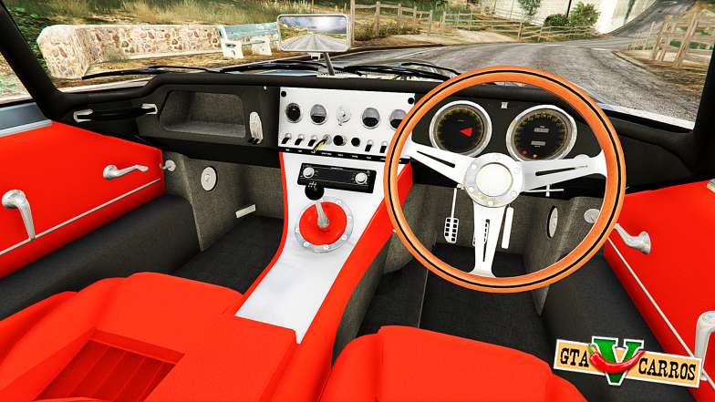 Eagle Speedster 2012 for GTA 5 steering wheel view