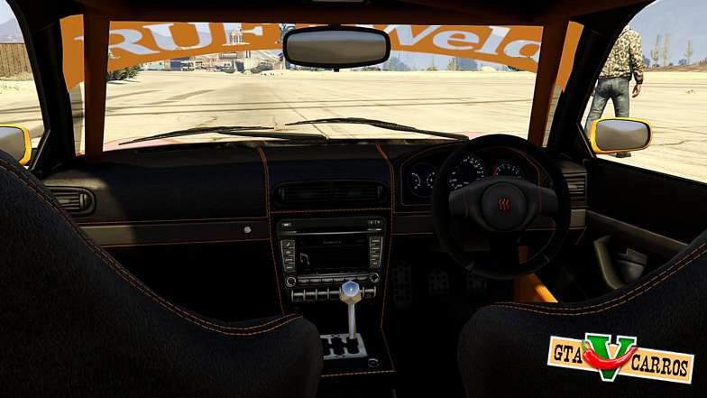 Pfister Comet Widebody for GTA 5 interior view