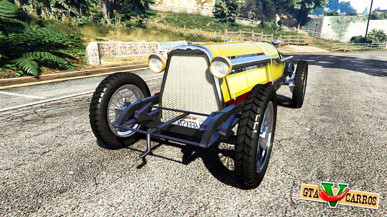 Fiat Mefistofele v1.2 [black tires]  for GTA 5 front view