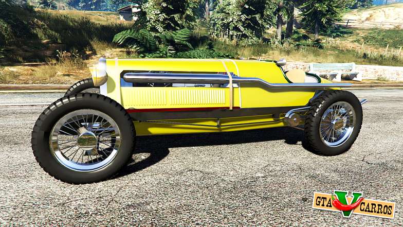 Fiat Mefistofele v1.2 [black tires] for GTA 5 side view