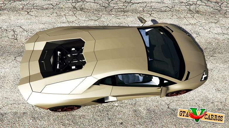 Lamborghini Aventador LP700-4 2012 v1.2 for GTA 5 top view