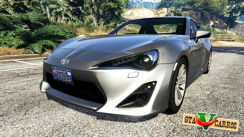 Toyota GT-86 v1.7 for GTA 5 front view