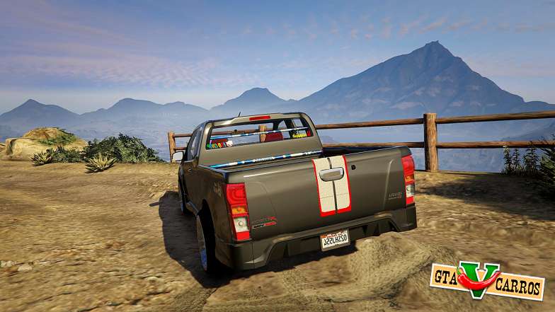 Isuzu D-Max X-Series 2015 for GTA 5 back view