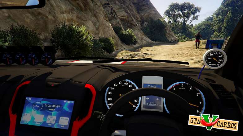 Isuzu D-Max X-Series 2015 for GTA 5 steering wheel