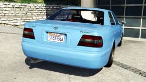 Toyota Chaser (JZX100) v1.1 for GTA 5 back view