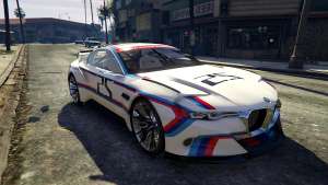 BMW 3.0 CSL Hommage R Concept for GTA 5 front view