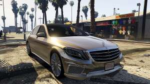 Mercedes-Benz S65 W222 for GTA 5 front view