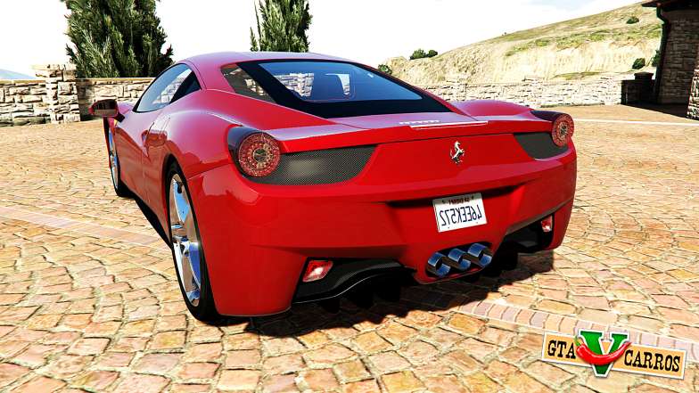 Ferrari 458 Italia v2.0 [add-on] for GTA 5 back view