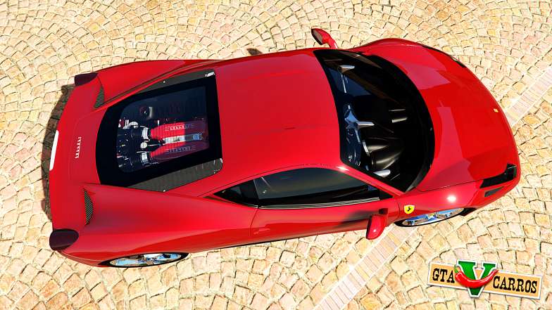 Ferrari 458 Italia v2.0 [add-on] for GTA 5 top view