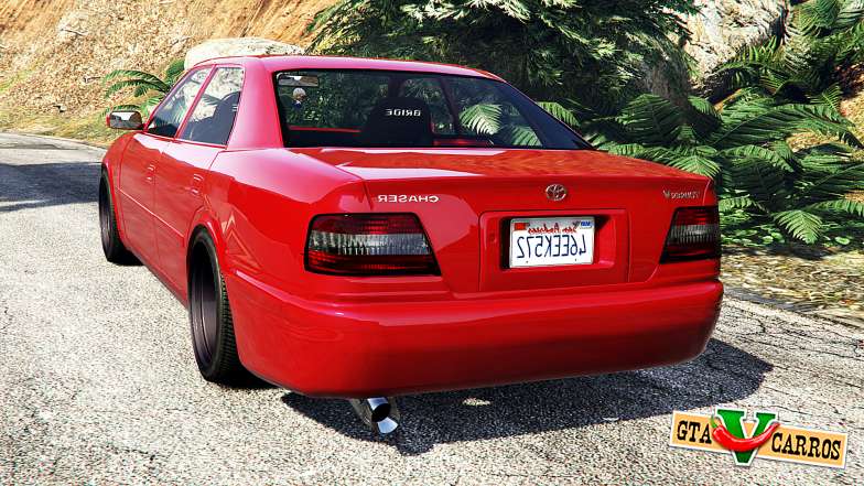 Toyota Chaser (JZX100) cambered [add-on] for GTA 5 back view
