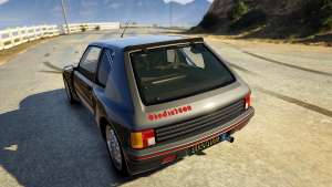 Peugeot 205 Rally for GTA 5 back view