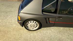 Peugeot 205 Rally for GTA 5 wheels view