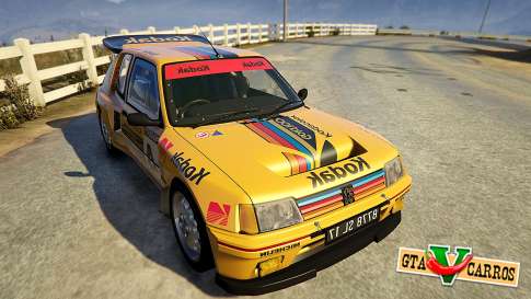 Peugeot 205 Turbo 16 for GTA 5 front view
