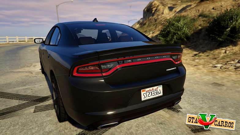 Dodge Charger 2016 for GTA 5 back view