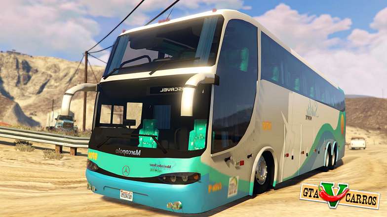 Marcopolo Paradiso G6 1550LD for GTA 5 front view