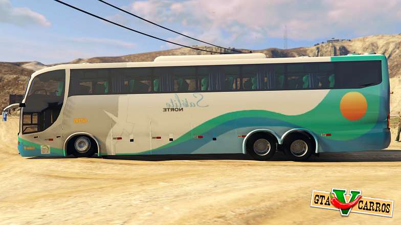 Marcopolo Paradiso G6 1550LD for GTA 5 side view