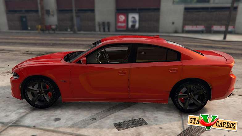 Dodge Charger Hellcat for GTA 5 side view