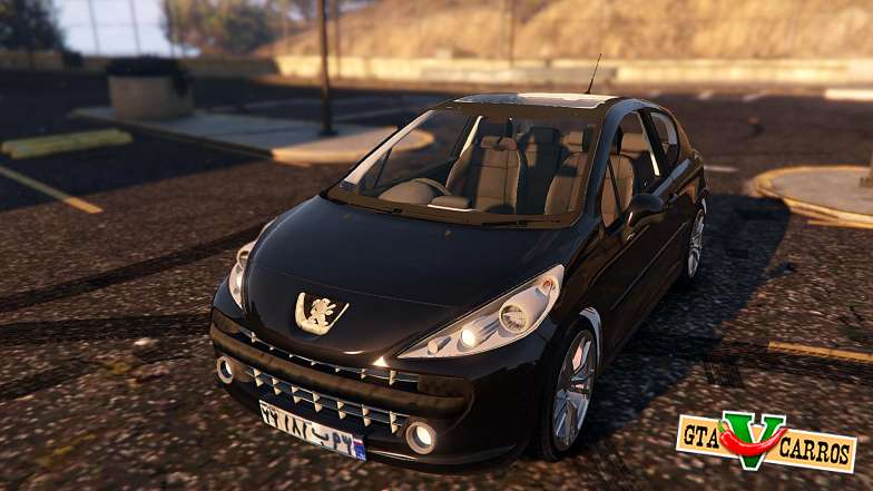 Peugeot 207 for GTA 5 front view