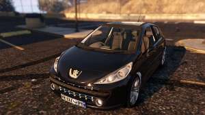 Peugeot 207 for GTA 5 front view