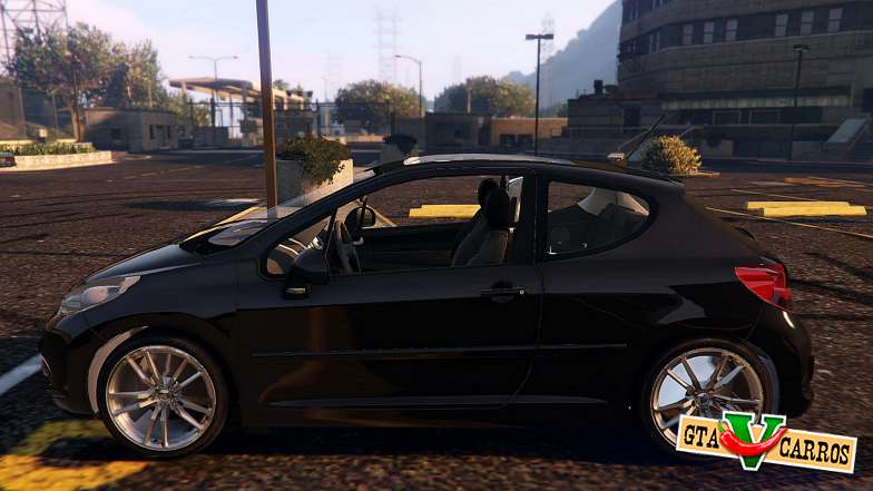 Peugeot 207 for GTA 5 side view