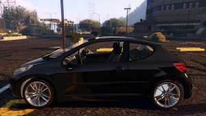Peugeot 207 for GTA 5 side view
