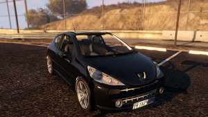 Peugeot 207 for GTA 5 exterior