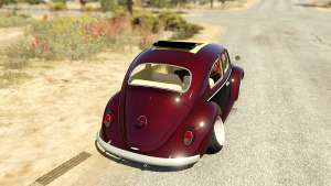 Volkswagen Beetle for GTA 5 rear view