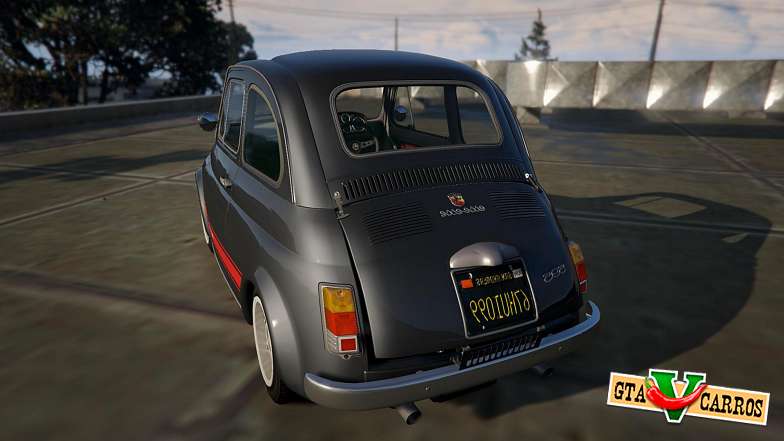 Fiat Abarth 595ss Street ver for GTA 5 rear view