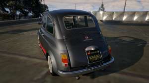 Fiat Abarth 595ss Street ver for GTA 5 rear view