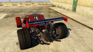Raptor Car v2 for GTA 5 rear view