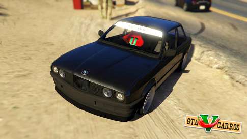 BMW E30 Drift for GTA 5 front view