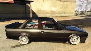 BMW E30 Drift for GTA 5 side view