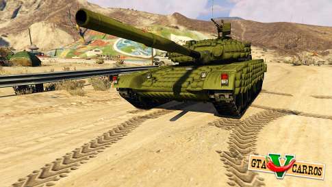 Tank T-72 for GTA 5 front view